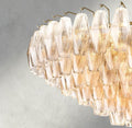 CHIARA CLEAR/ SMOKE GLASS TIERED ROUND CHANDELIER 37