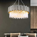 Astra Gold/Chrome Crystal Chandelier for Living Room & Dining Room-Crystal Chandelier-Jecanoli