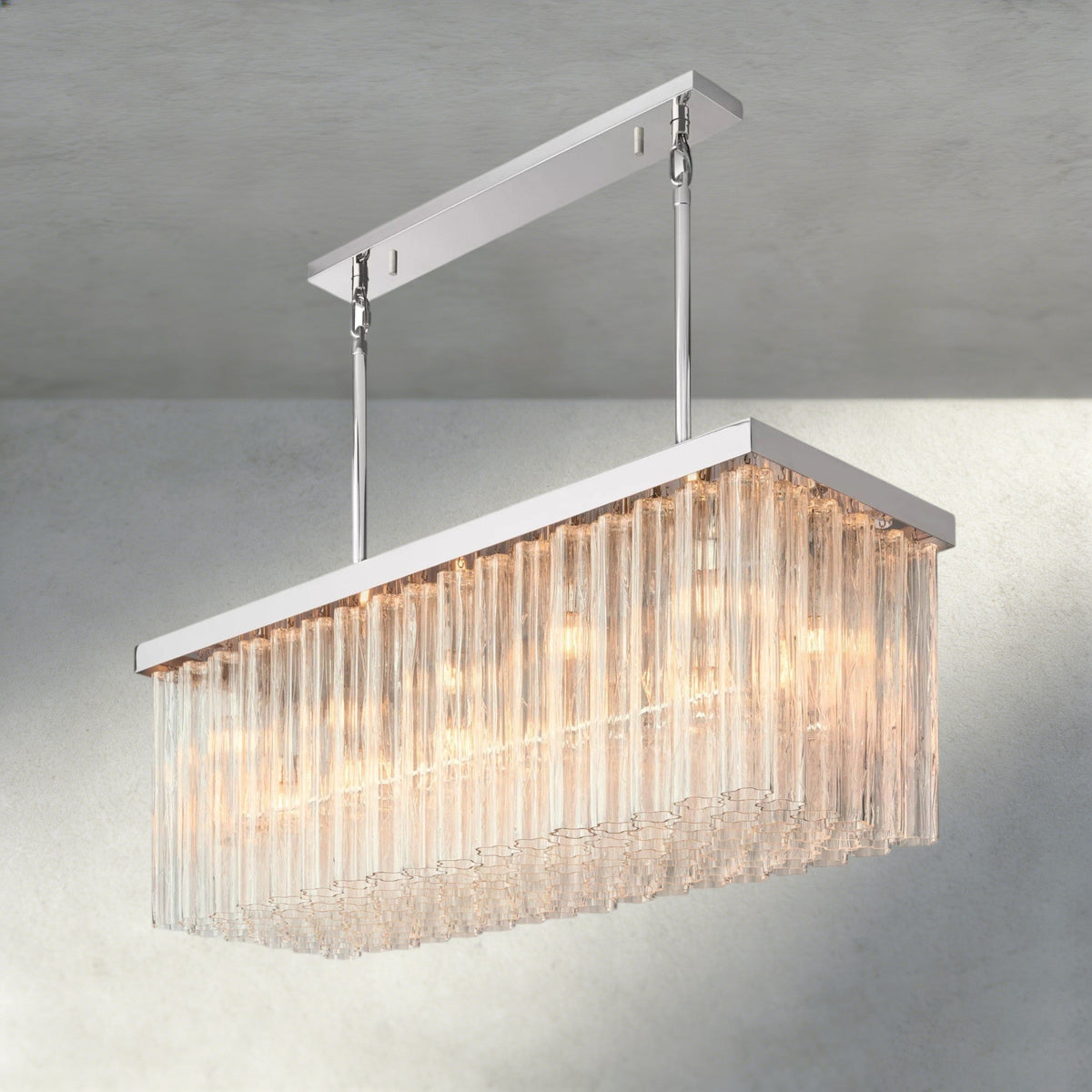 Cielo Rectangular Chandelier 54", 73"-chandelier-Jecanoli