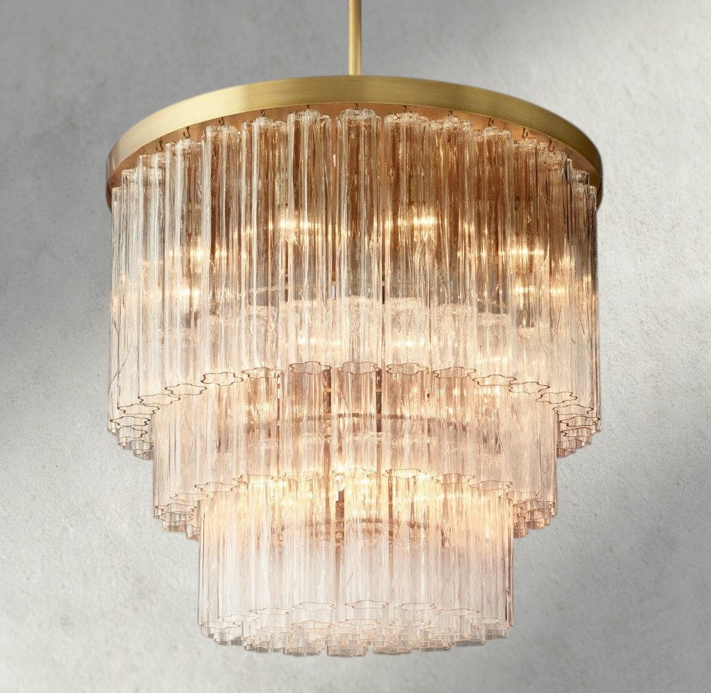 Cielo Three-Tier Round Chandelier 36", 48"-chandelier-Jecanoli