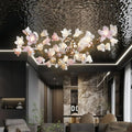 Circular Blossom Chandelier - L 47.2″(120cm) x W 15.7″(40cm) x H 17.7″ (45cm)-Manor Lights