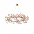 Circular Blossom Chandelier - Dia 23.6″(60cm) x H 15.7″(40cm)-Manor Lights