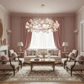 Circular Blossom Chandelier - Dia 48″(120cm) x H 20″(50cm)-Manor Lights