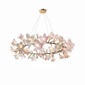 Circular Blossom Chandelier - L 59.1″(150cm) x W 17.7″(45cm) x H 17.7″(45cm)-Manor Lights