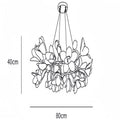 Circular Blossom Chandelier - Dia 31.5″(80cm) x H 15.7″(40cm)-Manor Lights