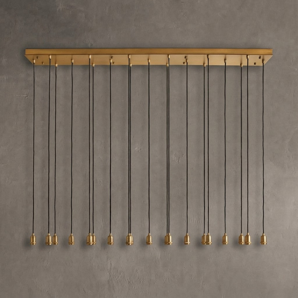 Colleena Linear Hammered Glass Chandelier