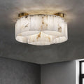 Contemporary Alabaster Flush Mount Ceiling Lamp-Chandeliers-Jecanoli