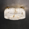 Contemporary Alabaster Flush Mount Ceiling Lamp-Chandeliers-Jecanoli