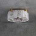 Contemporary Alabaster Flush Mount Ceiling Lamp-Chandeliers-Jecanoli
