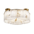 Contemporary Alabaster Flush Mount Ceiling Lamp-Chandeliers-Jecanoli