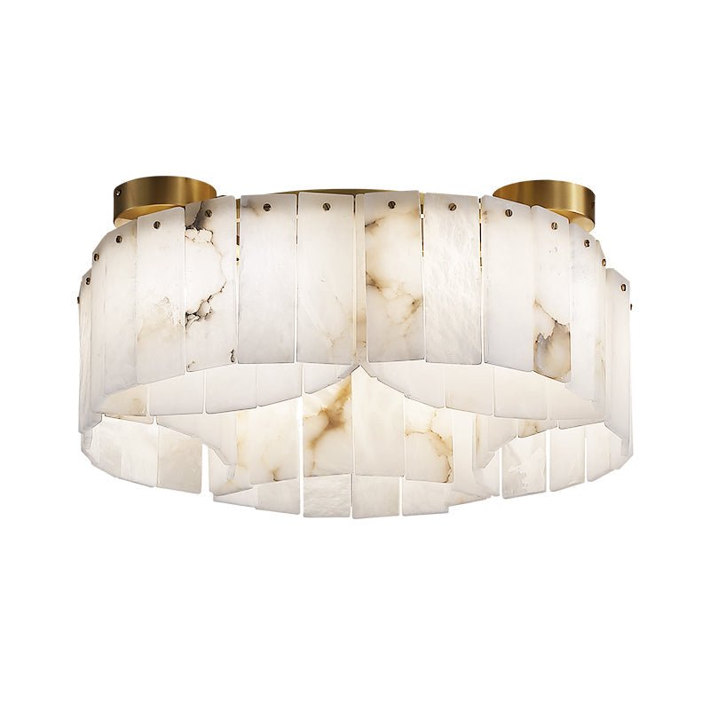 Contemporary Alabaster Flush Mount Ceiling Lamp-Chandeliers-Jecanoli