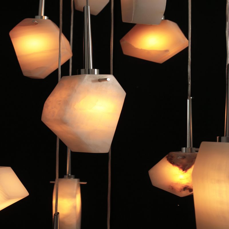 Contemporary Alabaster Pendant Light - Jecanoli