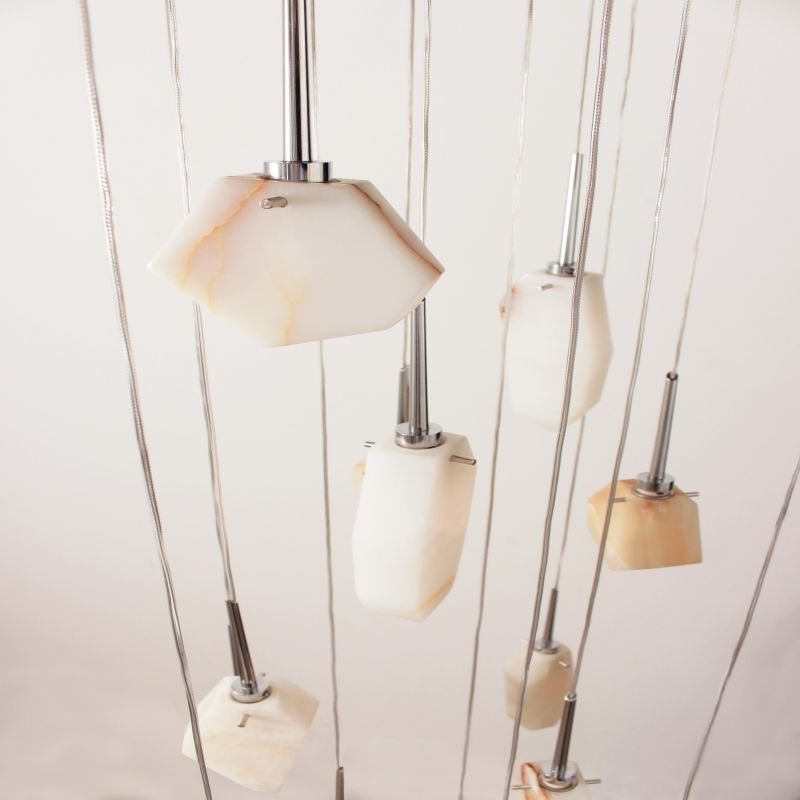 Contemporary Alabaster Pendant Light - Jecanoli