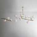 Contemporary Hand - blown Glass Globes Branch Chandelier for Dining Room Living Room and Kitchen Island - L140