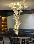 Creative Bionic Resin Leaves Chandelier for Living Room/Dining Room/Staircase - Flush Mount/D39.4