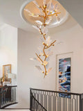 Creative Bionic Resin Leaves Chandelier for Living Room/Dining Room/Staircase - Wall Lamp/W27.5