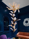 Creative Bionic Resin Leaves Chandelier for Living Room/Dining Room/Staircase - Wall Lamp/W27.5