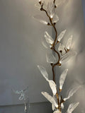 Creative Bionic Resin Leaves Chandelier for Living Room/Dining Room/Staircase - Round/D39.4