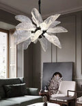 Creative Bionic Resin Leaves Chandelier for Living Room/Dining Room/Staircase - Wall Lamp/W27.5