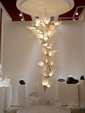 Creative Bionic Resin Leaves Chandelier for Living Room/Dining Room/Staircase - Linear/L47.2