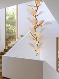 Creative Bionic Resin Leaves Chandelier for Living Room/Dining Room/Staircase - Wall Lamp/W27.5