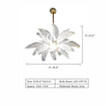 Creative Bionic Resin Leaves Chandelier for Living Room/Dining Room/Staircase - Wall Lamp/W27.5