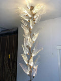Creative Bionic Resin Leaves Chandelier for Living Room/Dining Room/Staircase - Wall Lamp/W31.5