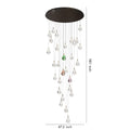 Crystal Chandelier for Staircase Luxury LED Ceiling Light - Jecanoli