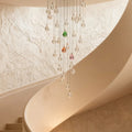 Crystal Chandelier for Staircase Luxury LED Ceiling Light - Jecanoli