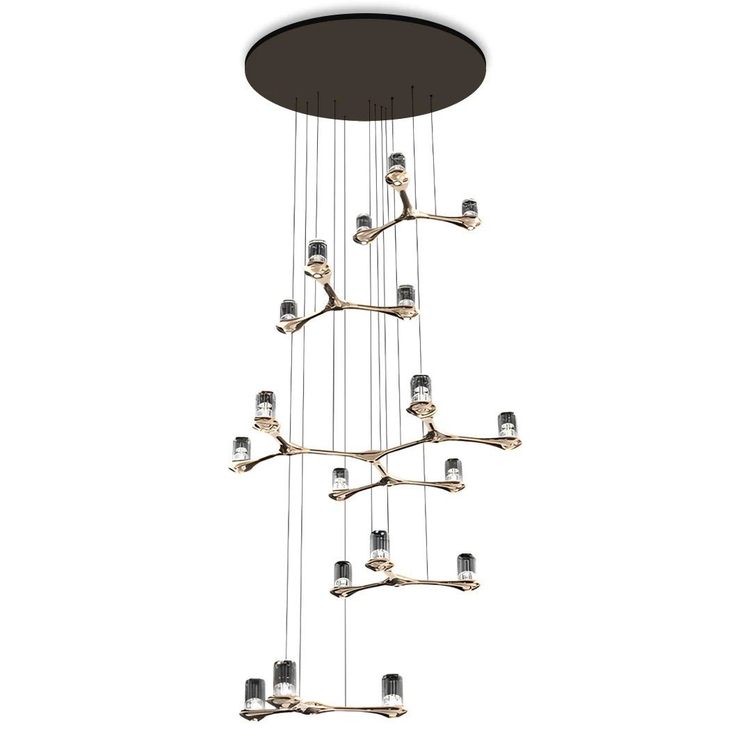Crystal Staircase Chandelier Nordic Creative Ceiling Light - Jecanoli