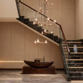 Crystal Staircase Chandelier Nordic Creative Ceiling Light - Jecanoli