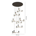 Crystal Staircase Chandelier Nordic Creative Ceiling Light - Jecanoli