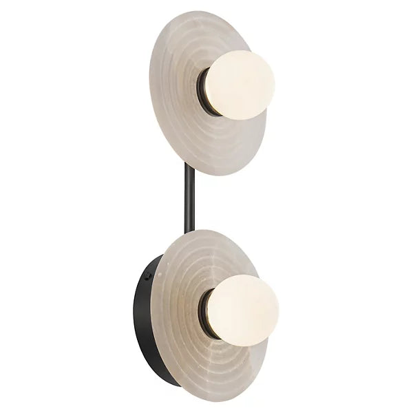 Dahlia Alabaster LED Vanity Light-Jecanoli