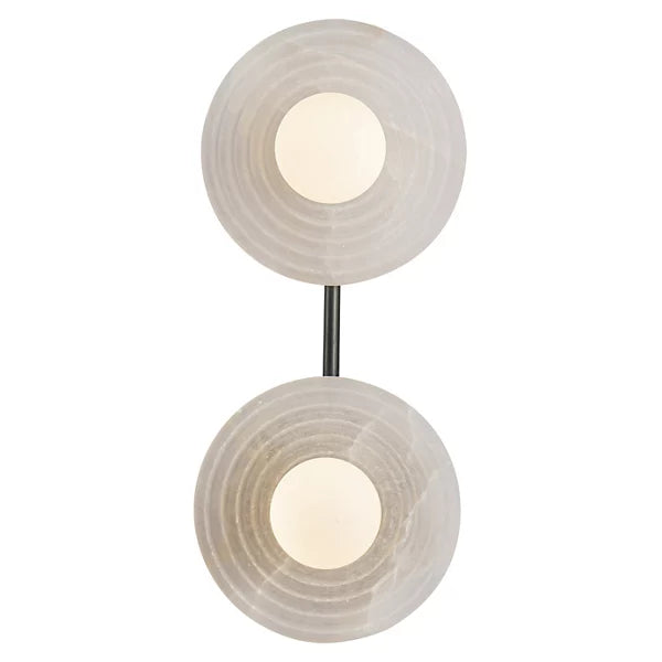 Dahlia Alabaster LED Vanity Light-Jecanoli