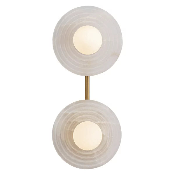 Dahlia Alabaster LED Vanity Light-Jecanoli