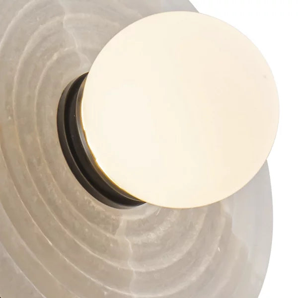 Dahlia Alabaster LED Vanity Light-Jecanoli