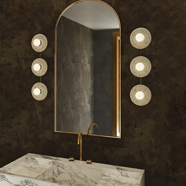 Dahlia Alabaster LED Vanity Light-Jecanoli