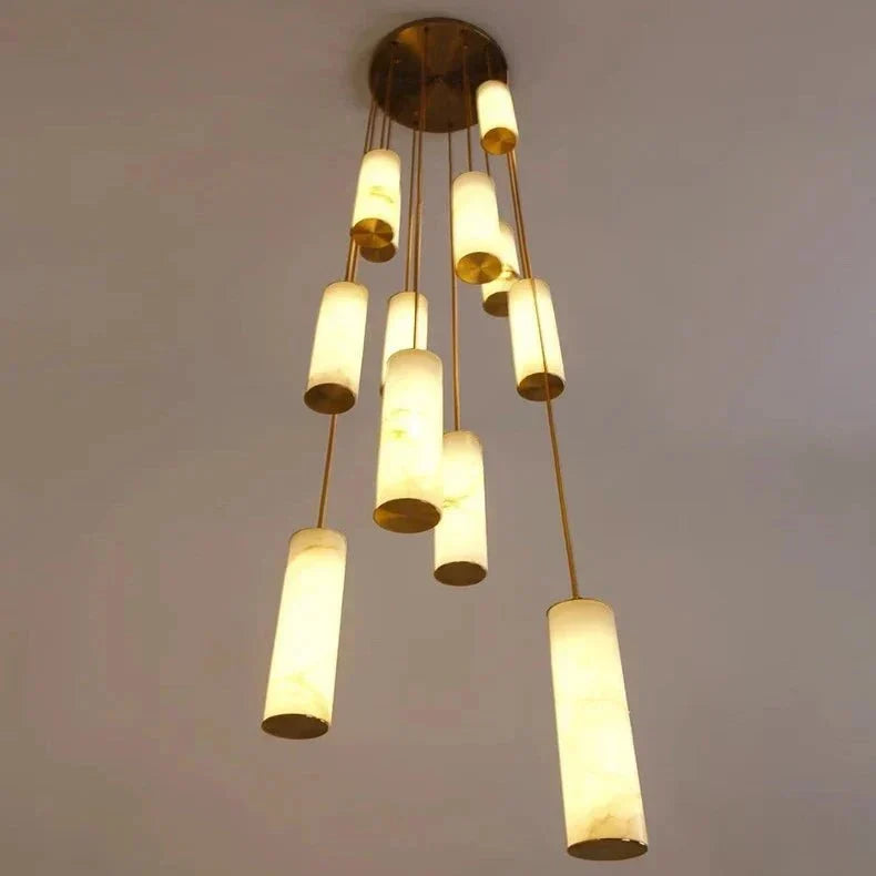Darlen Modern Staircase Chandelier - 6 LightsRemote Control (Dimmable) - Jecanoli