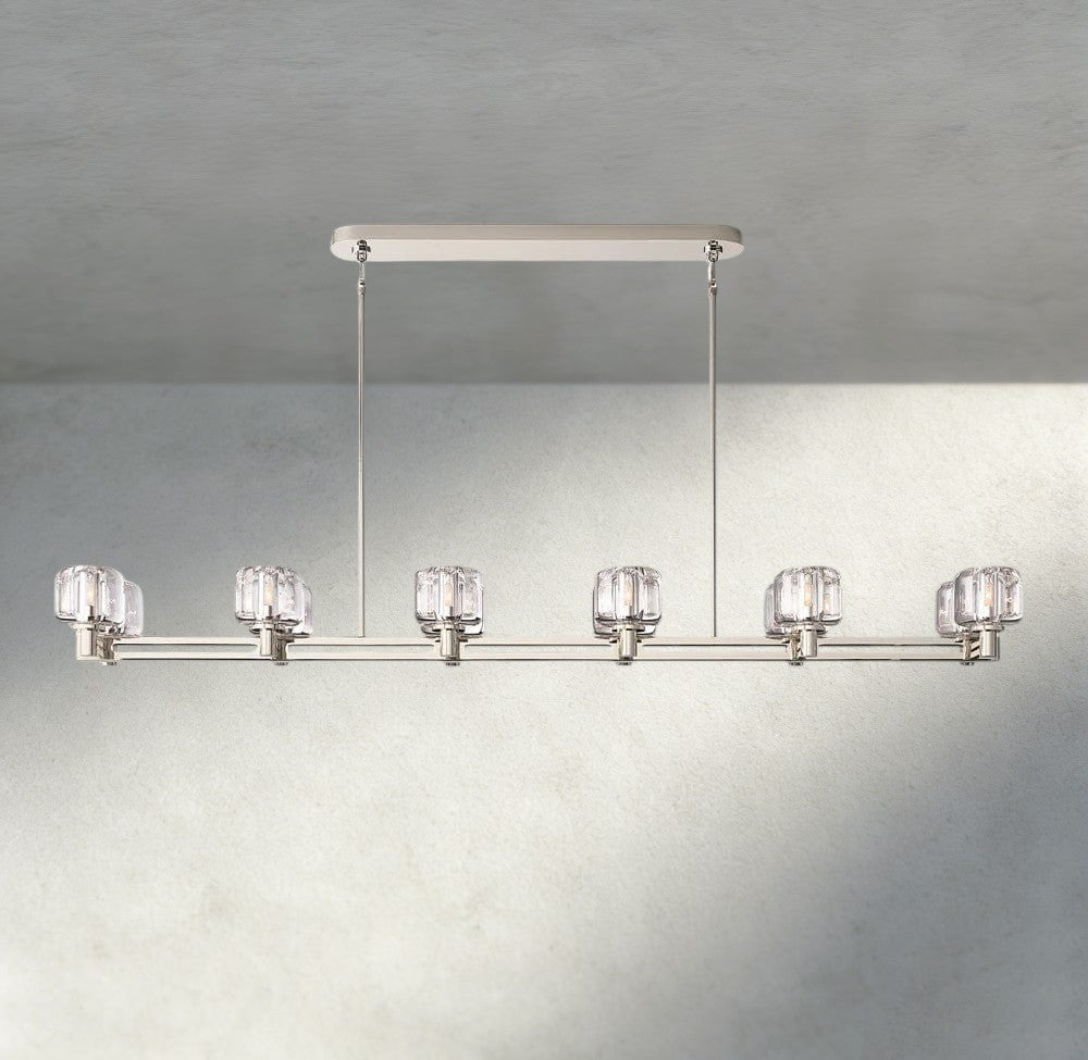 Demaret double Linear chandelier 54", 72"-chandelier-Jecanoli