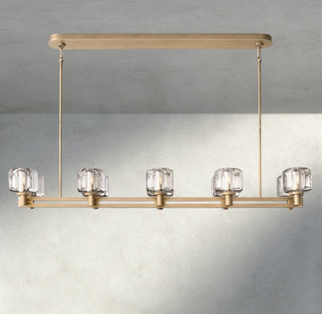 Demaret double Linear chandelier 54", 72"-chandelier-Jecanoli