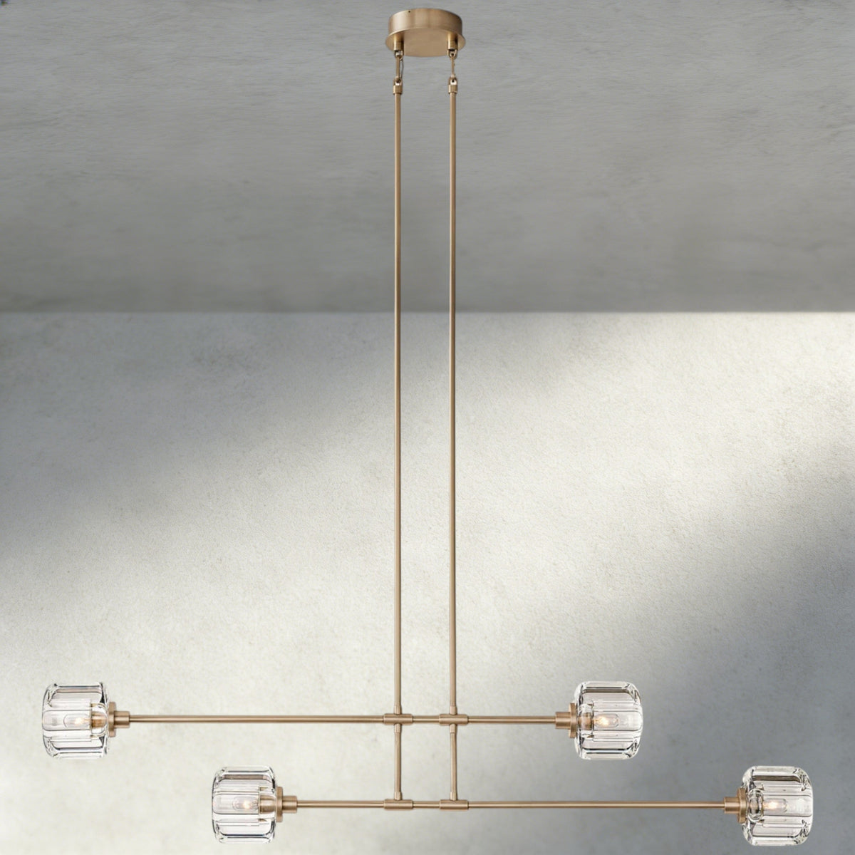 Demaret Mobile Linear Chandelier 54", 72"-chandelier-Jecanoli