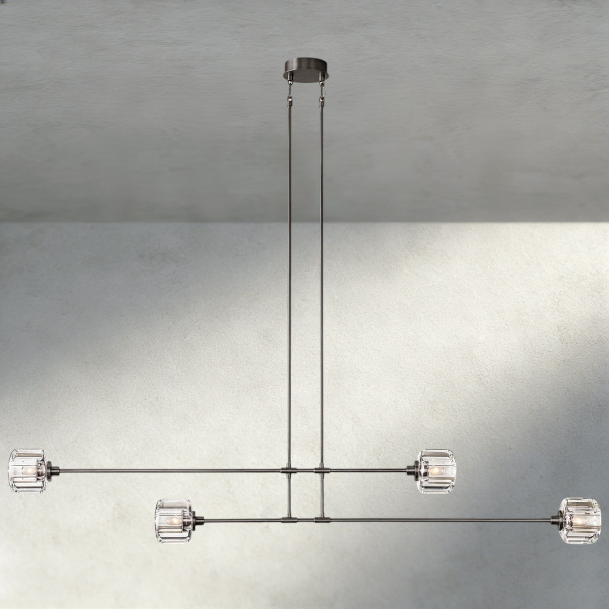 Demaret Mobile Linear Chandelier 54", 72"-chandelier-Jecanoli