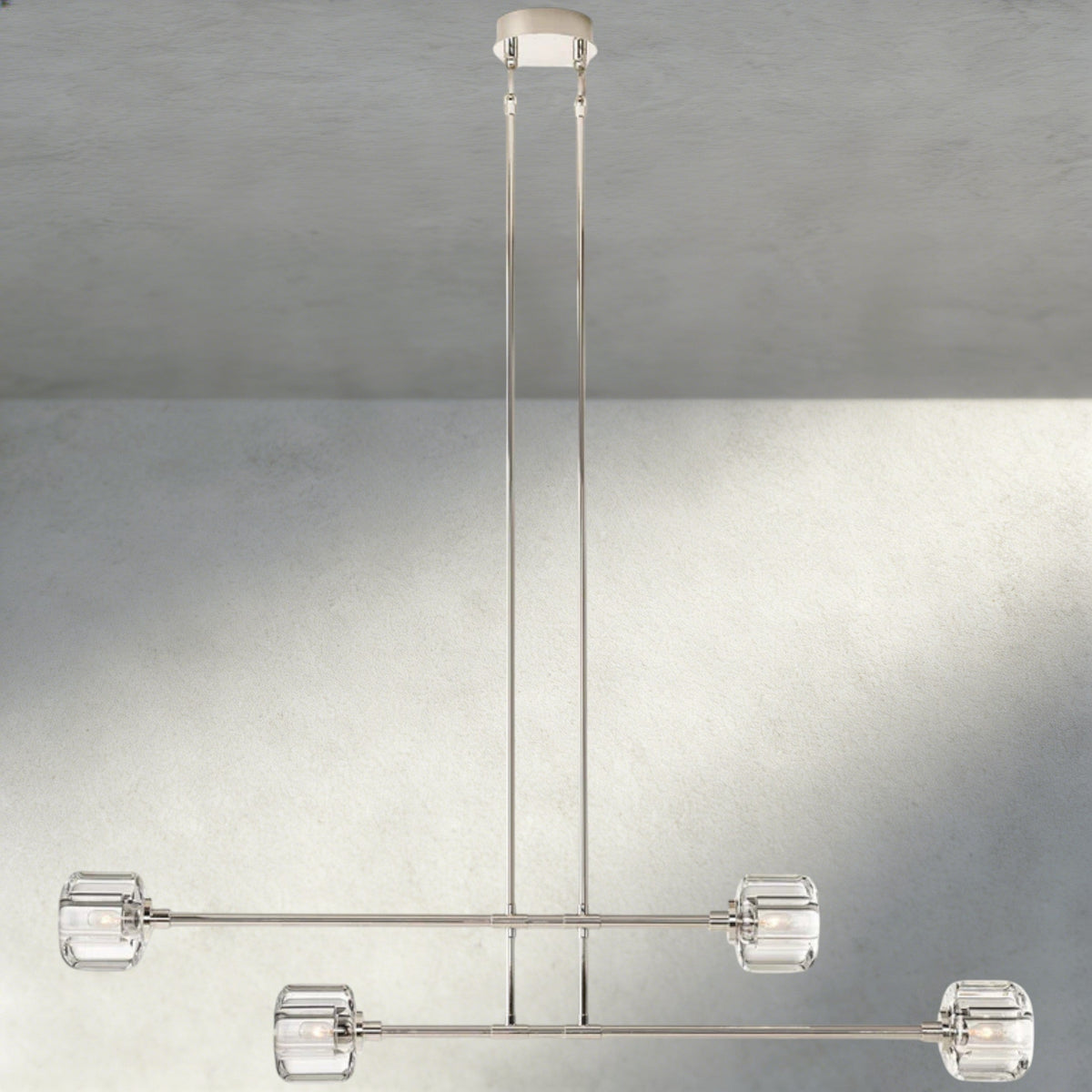 Demaret Mobile Linear Chandelier 54", 72"-chandelier-Jecanoli