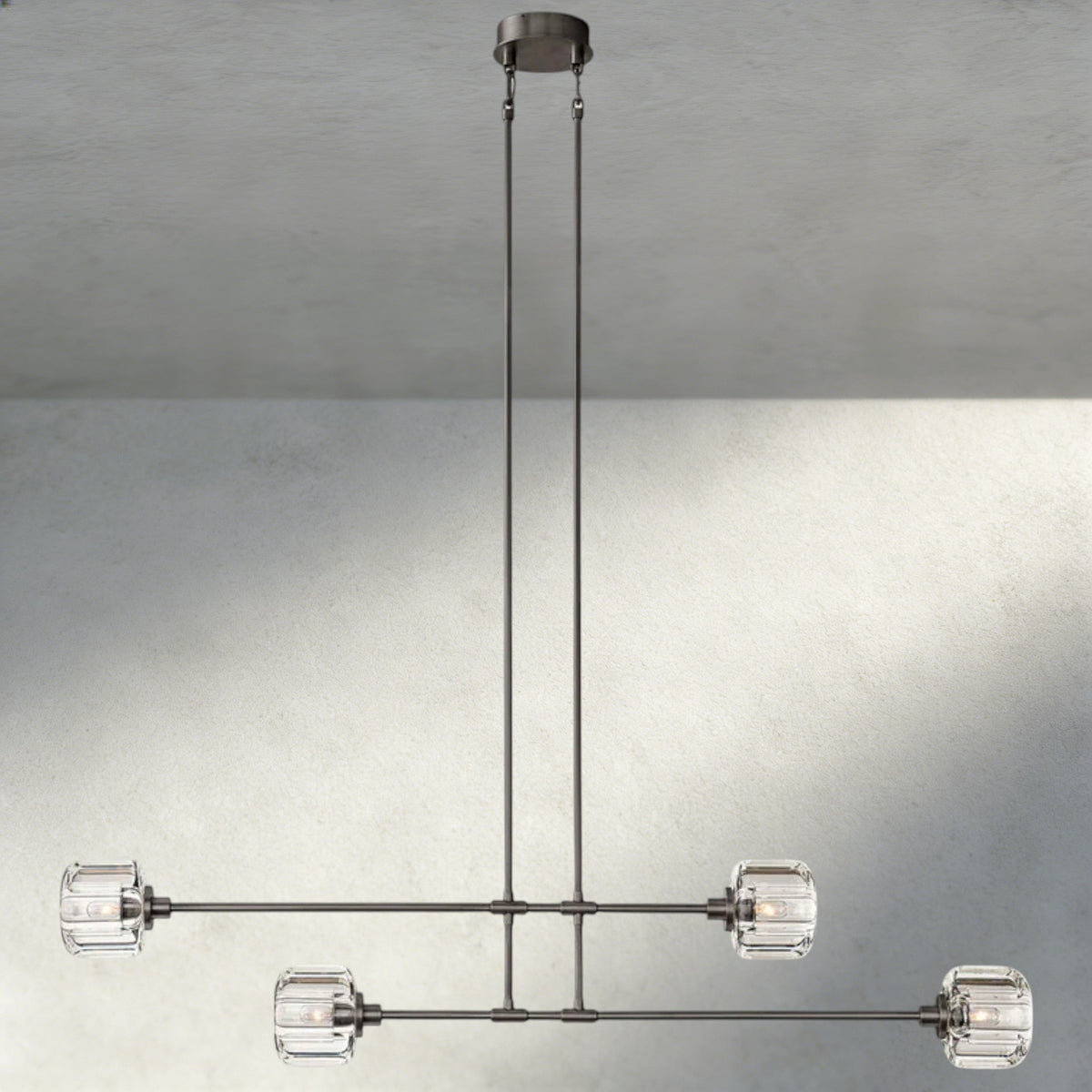 Demaret Mobile Linear Chandelier 54", 72"-chandelier-Jecanoli