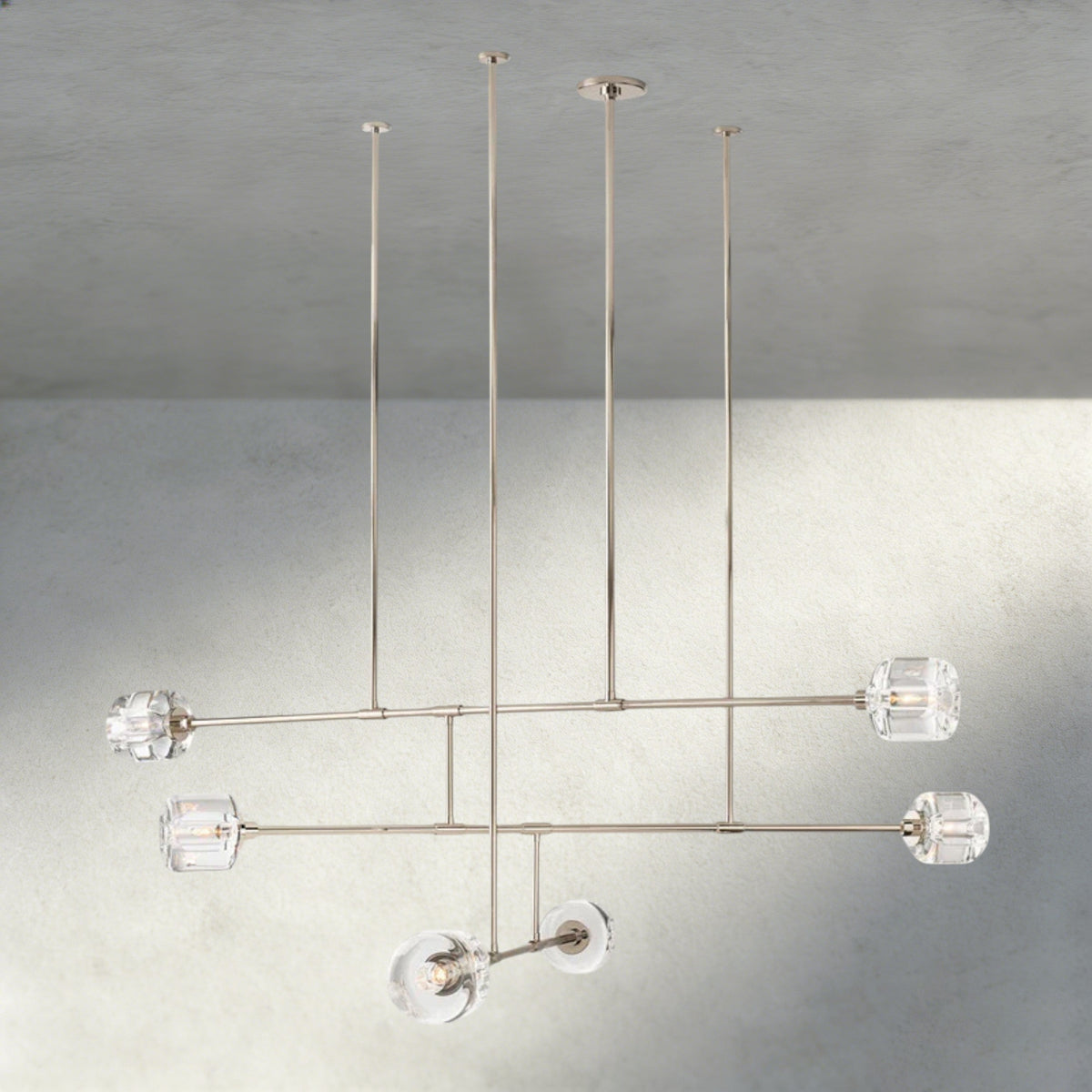 Demaret Mobile Round Chandelier 48", 62"-chandelier-Jecanoli