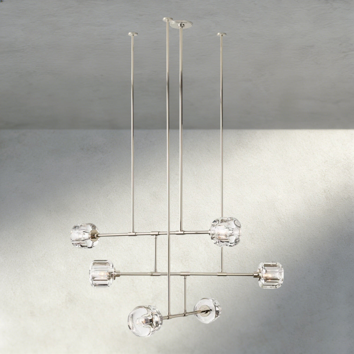 Demaret Mobile Round Chandelier 48", 62"-chandelier-Jecanoli