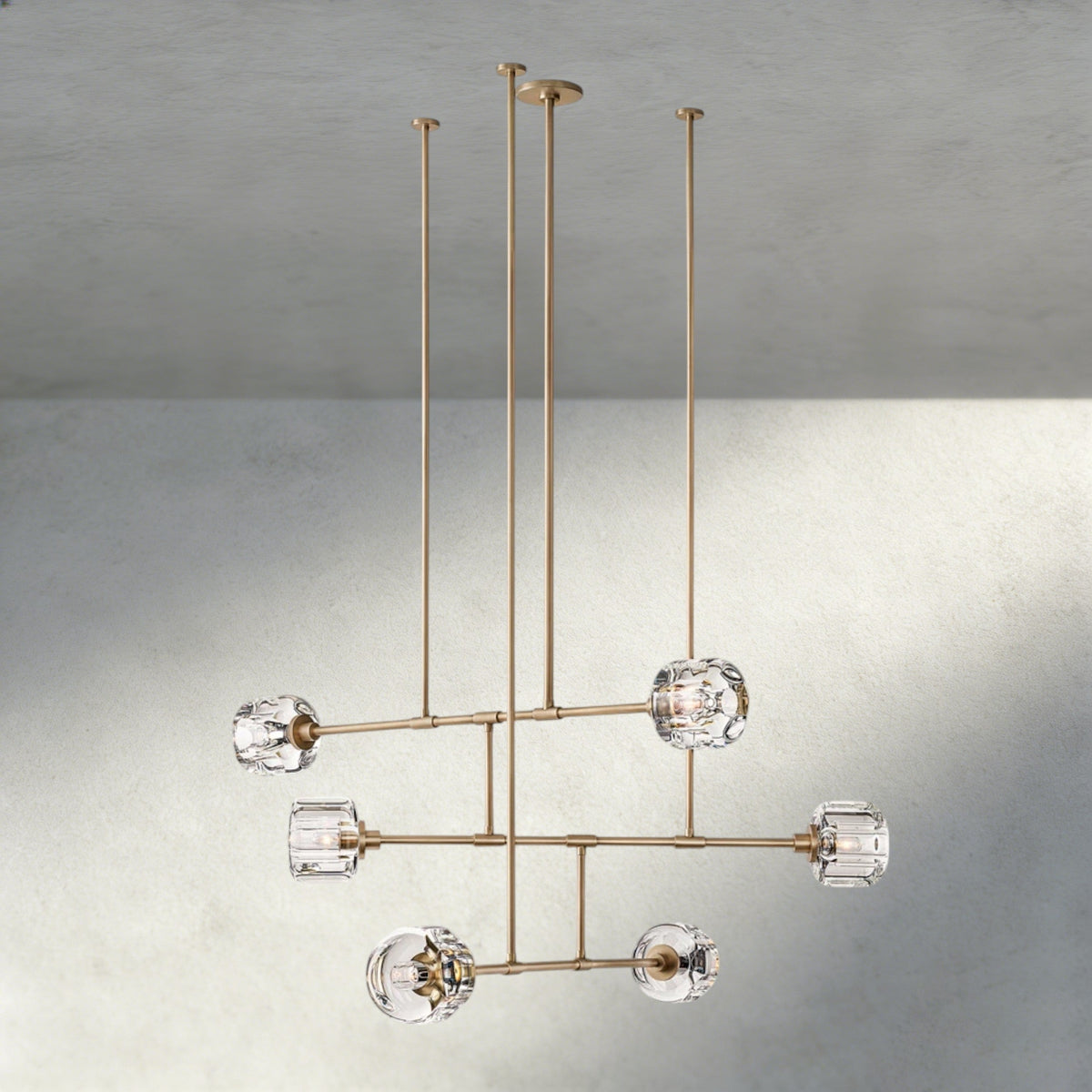 Demaret Mobile Round Chandelier 48", 62"-chandelier-Jecanoli