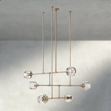 Demaret Mobile Round Chandelier 48", 62"-chandelier-Jecanoli