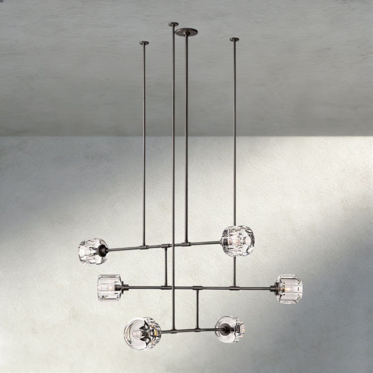 Demaret Mobile Round Chandelier 48", 62"-chandelier-Jecanoli