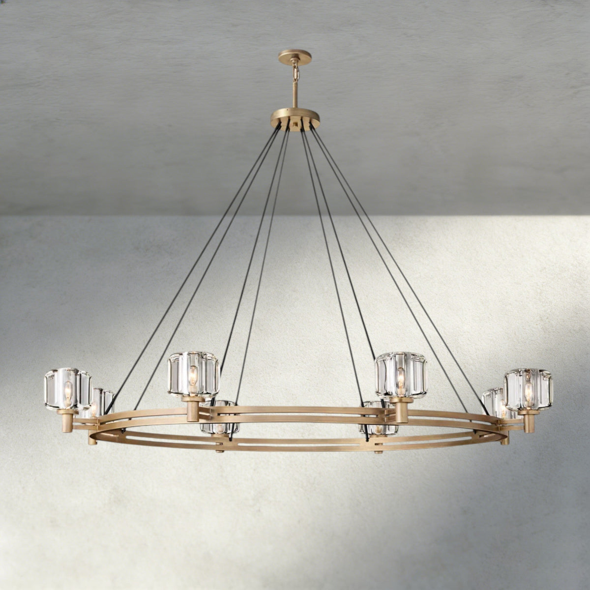 Demaret Round Chandelier 36", 48", 60"-chandelier-Jecanoli
